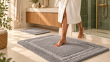 Willow & Fern bath rug in bathroom