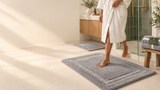 Willow & Fern bath rug in a bathroom