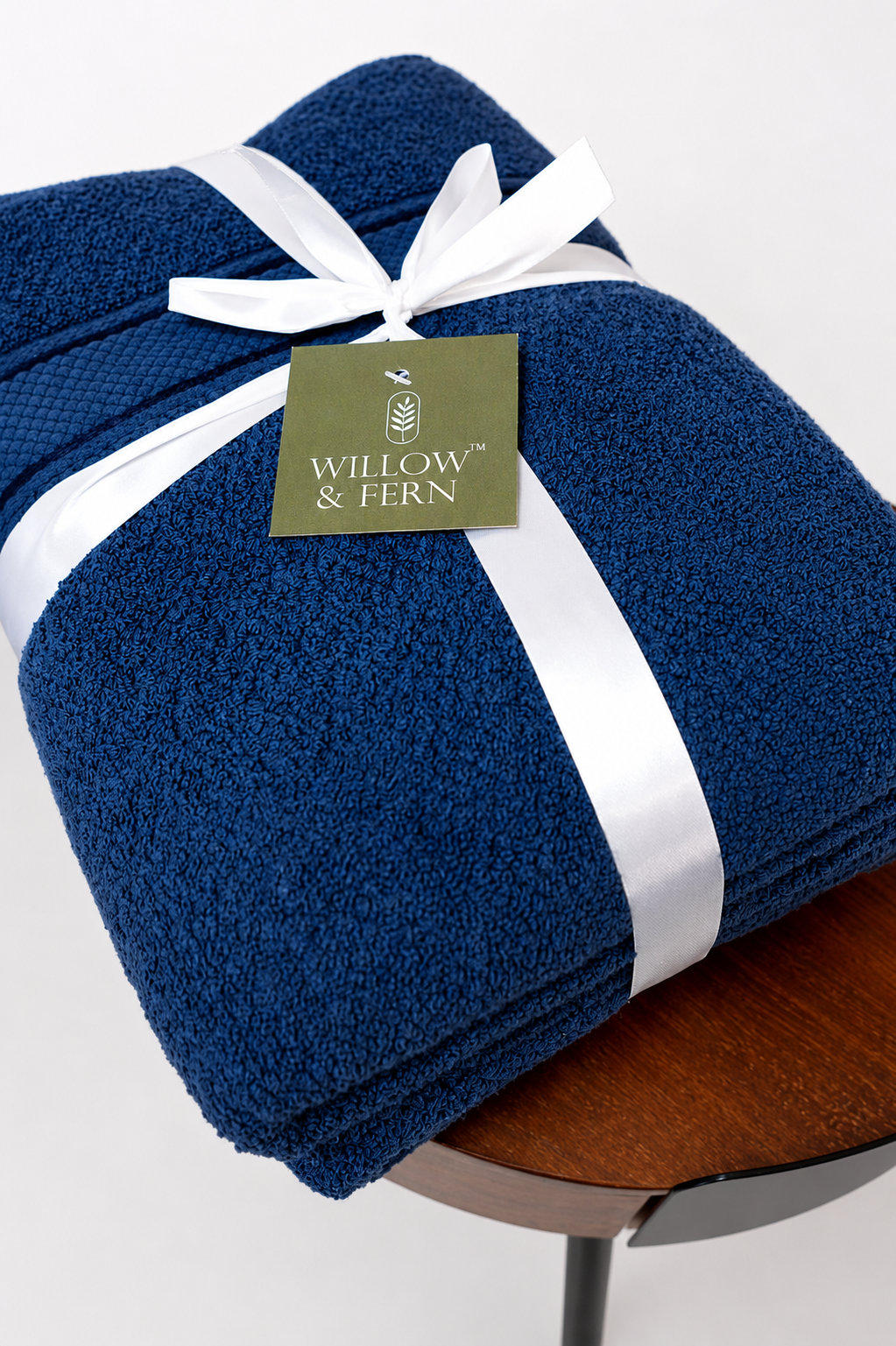 Navy Blue Premium 550 GSM Towel Set - Image 3