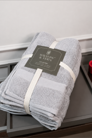 Silver Grey Premium 700 GSM Cotton Towel Set