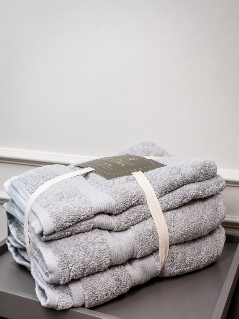Silver Grey Premium 700 GSM Cotton Towel Set - Image 4