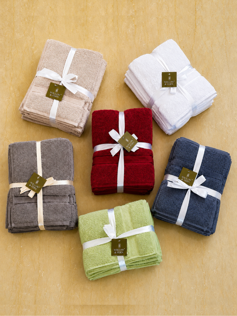 Blue Premium 700 GSM Cotton Towel Set - Image 4