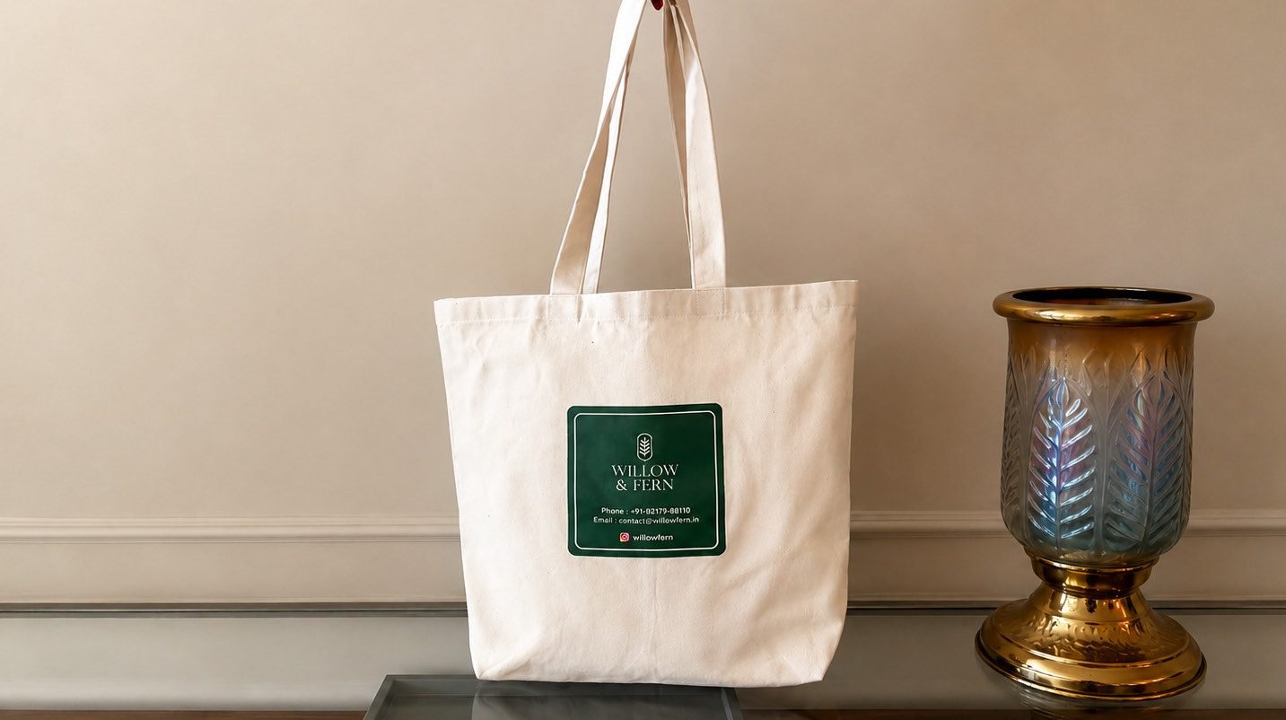 Cotton canvas tote gifting bag